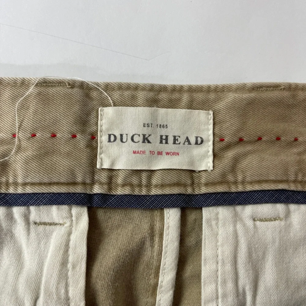 Duck Head O'Bryan Pant Mens 33x30 Beige Pima Cotton Chino Preppy Office Casual